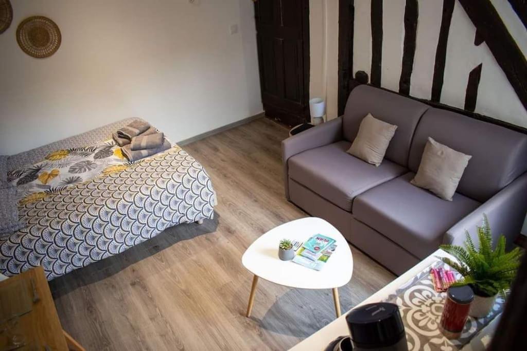 Studio Charmant Confortable Tv Centre Ville Louviers Exterior foto