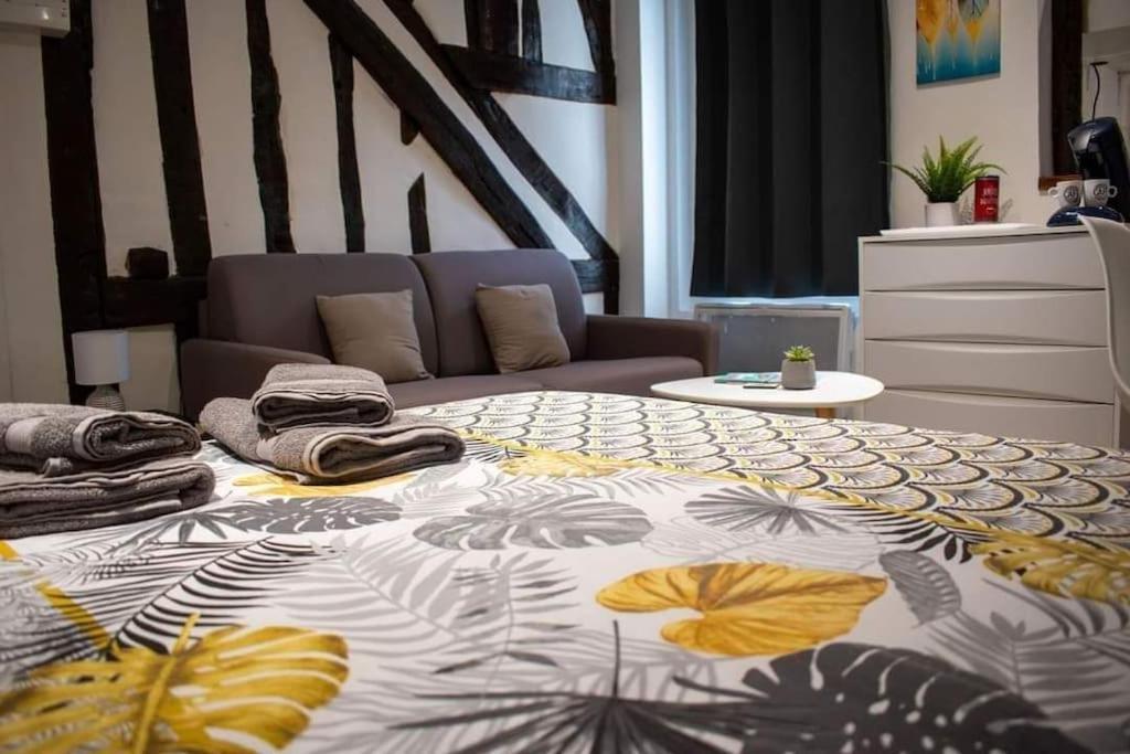 Studio Charmant Confortable Tv Centre Ville Louviers Exterior foto